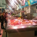 морские продукты на рынке
